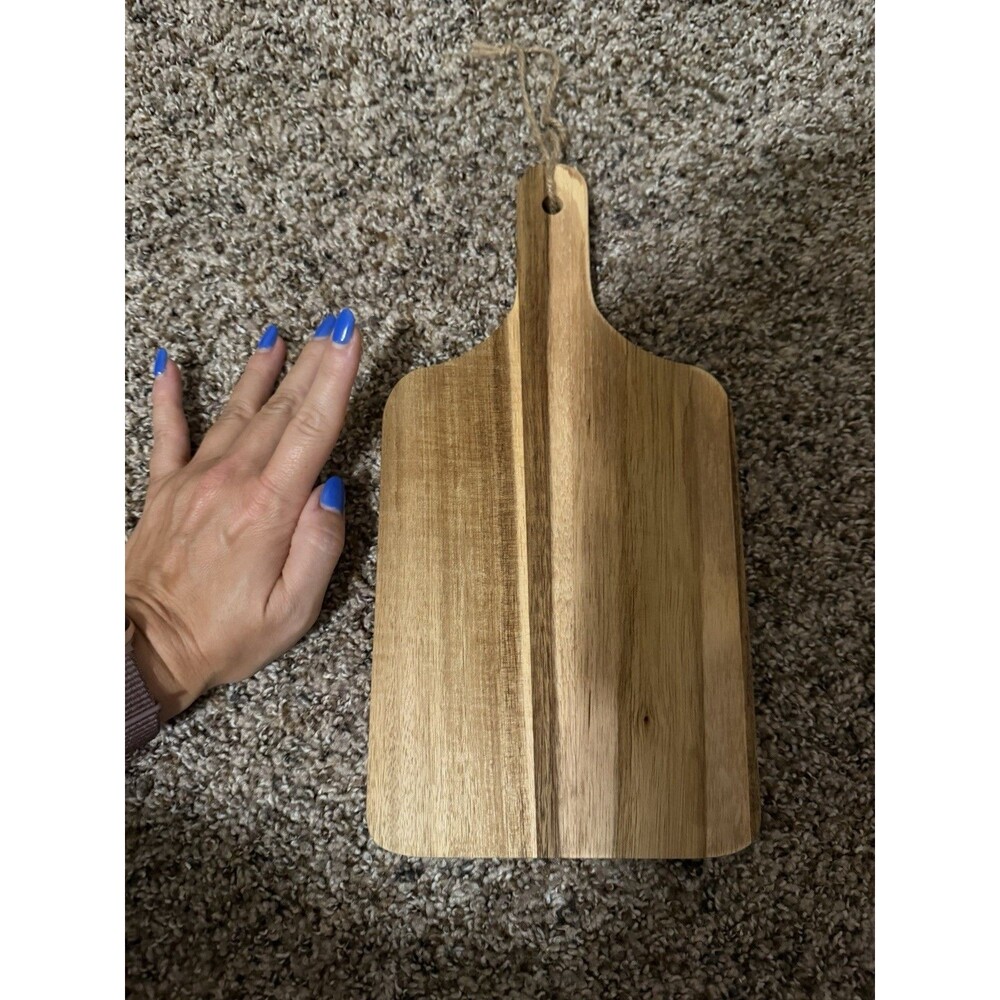 Natural Wood Paddle Cutting Board Charcuterie Serving Board Rustic Farmhouse